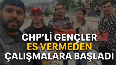 CHP’li gençler es vermeden çalışmalara başladı
